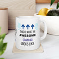 Awesome Grandad Coffee Mug, Novelty Ceramic Cup, Personalized Gift