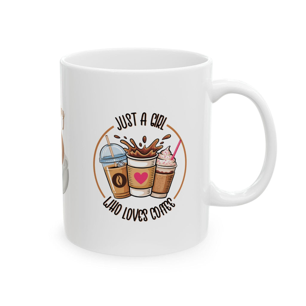 Personalised Coffee Lover Mug, "Just a Girl Who Loves Coffee"