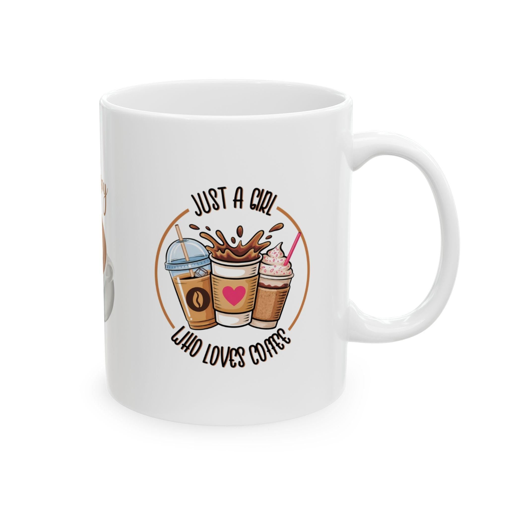 Personalised Coffee Lover Mug, "Just a Girl Who Loves Coffee"