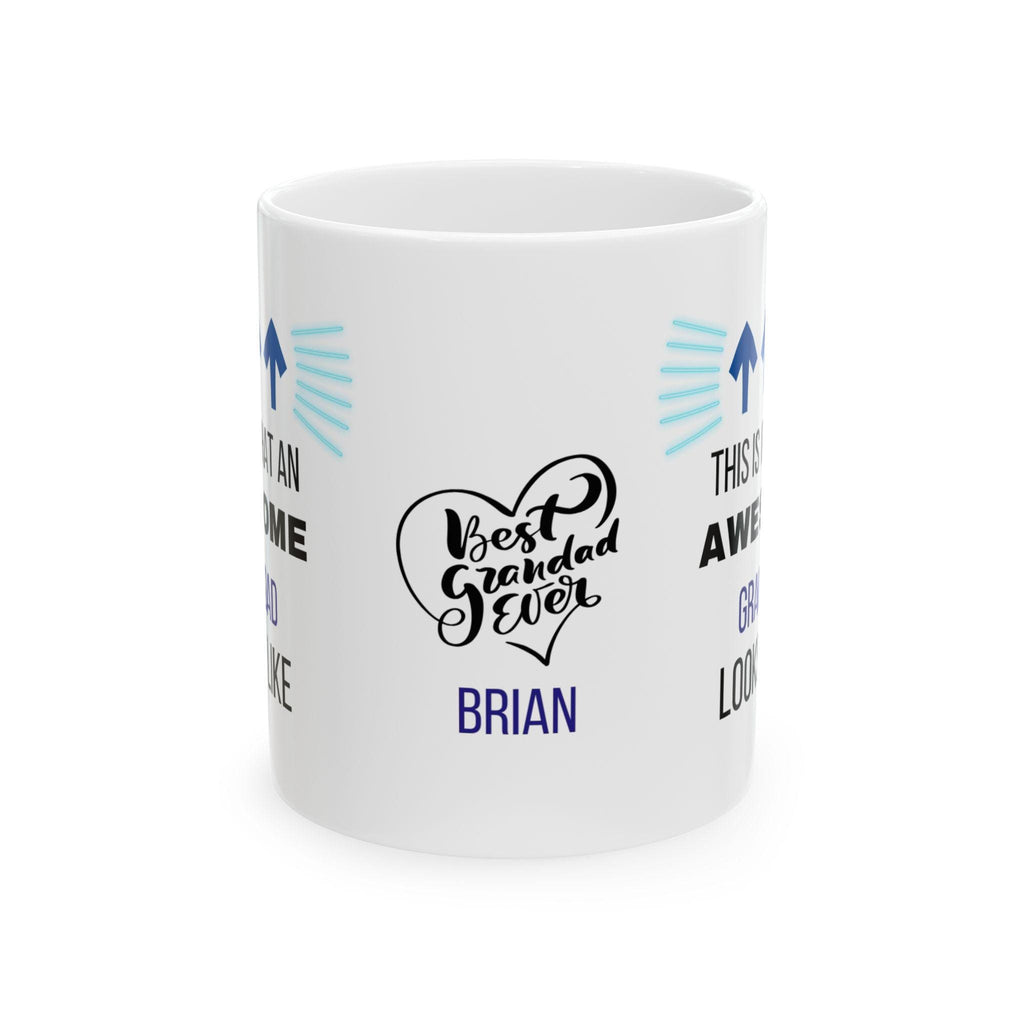 Awesome Grandad Coffee Mug, Novelty Ceramic Cup, Personalized Gift