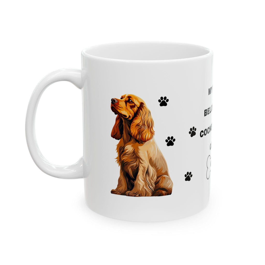 Personalised Cocker Spaniel Mug: Dog Lover Gift