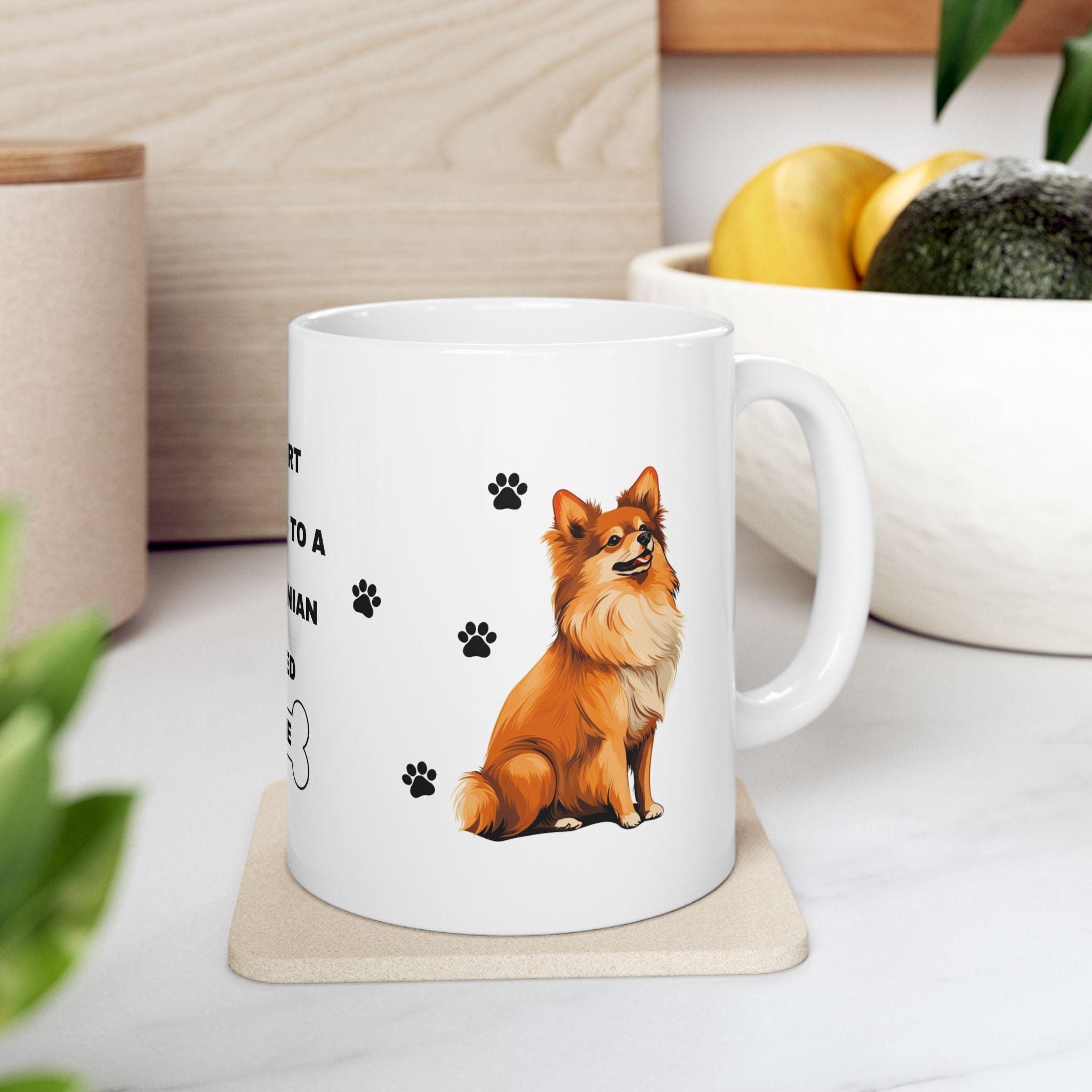 Personalised Pomeranian Dog Mug: Gift for Dog Lovers