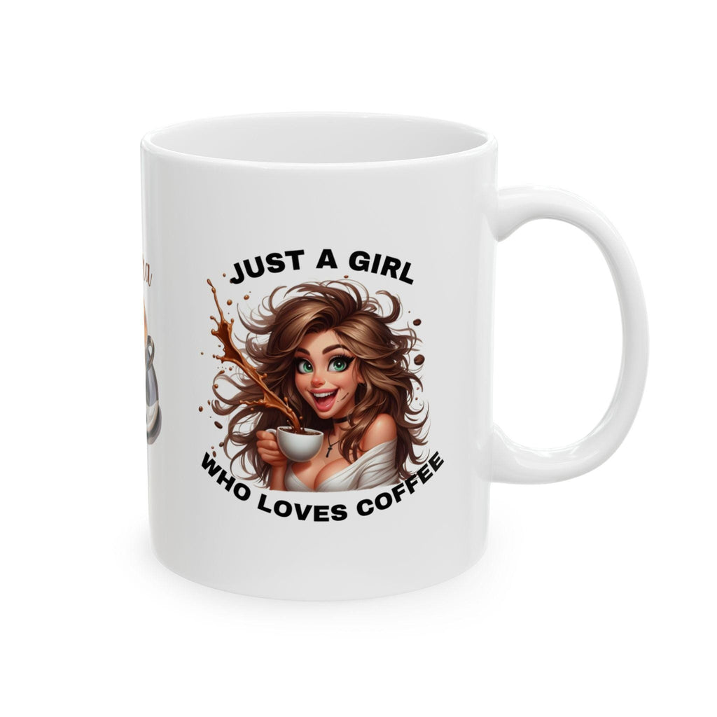 Just a Girl Who Loves Coffee Personalised Mug, Fun Gift