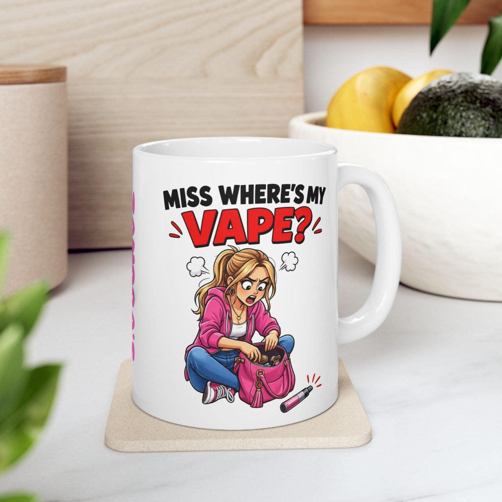 Personalised 'Miss Where's My Vape' Mug - Funny Novelty Gift