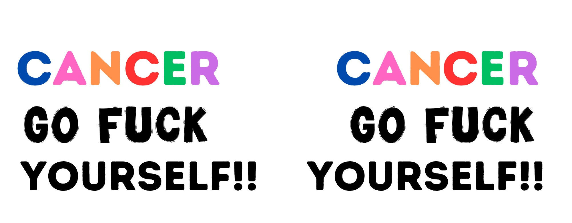 Cancer Go Fuck Yourself Mug: Funny Chemotherapy Gift, 11oz Ceramic Coffee Cup Drinkware