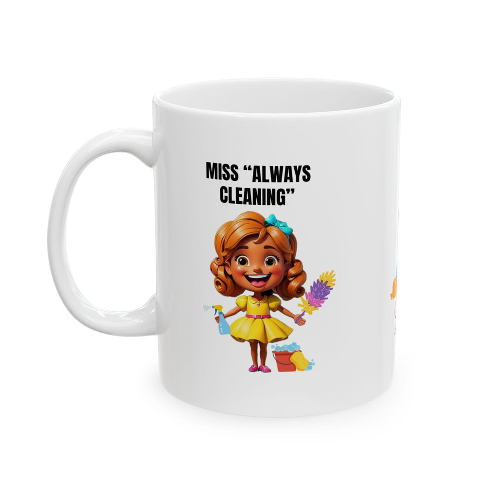 Personalised Miss Cleaning Mug, Fun Gift, 11oz Ceramic Coffee Cup Drinkware