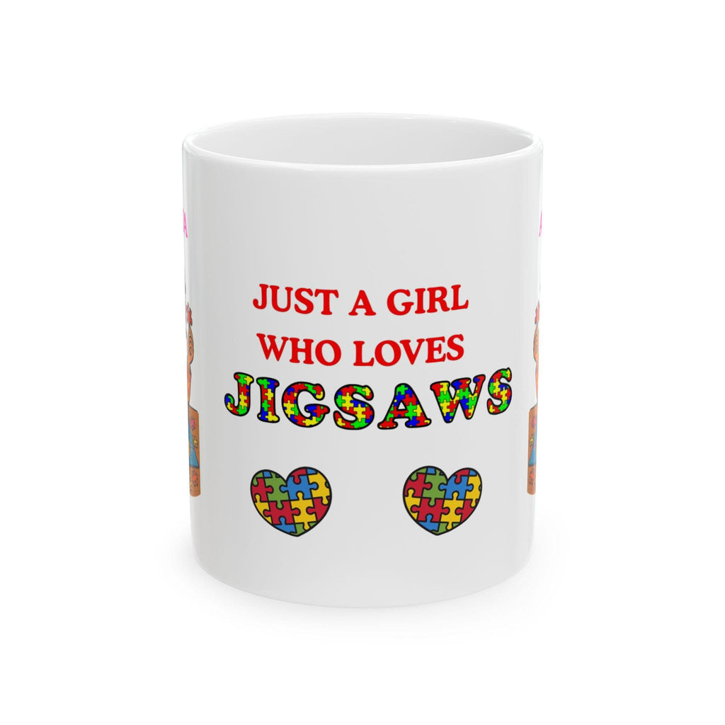 Personalised Jigsaw Puzzle Lover Mug, Gift for Girl