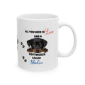 Personalised Rottweiler Mug: Dog Lover Gift