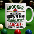 Personalised funny snooker mug, banter, sport, balls, snooker table, 11oz