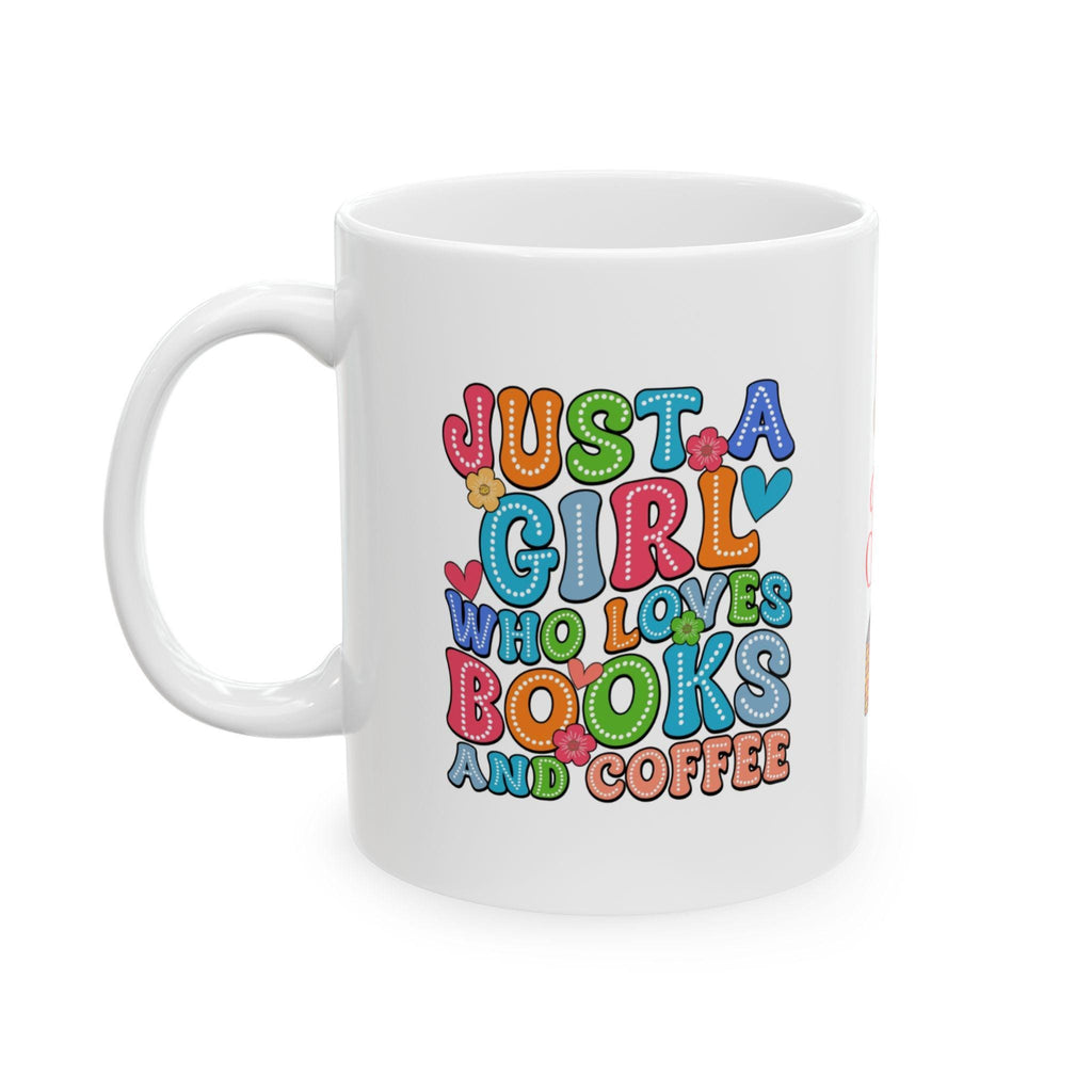 Personalised Book Lover Mug, Coffee and Books Gift