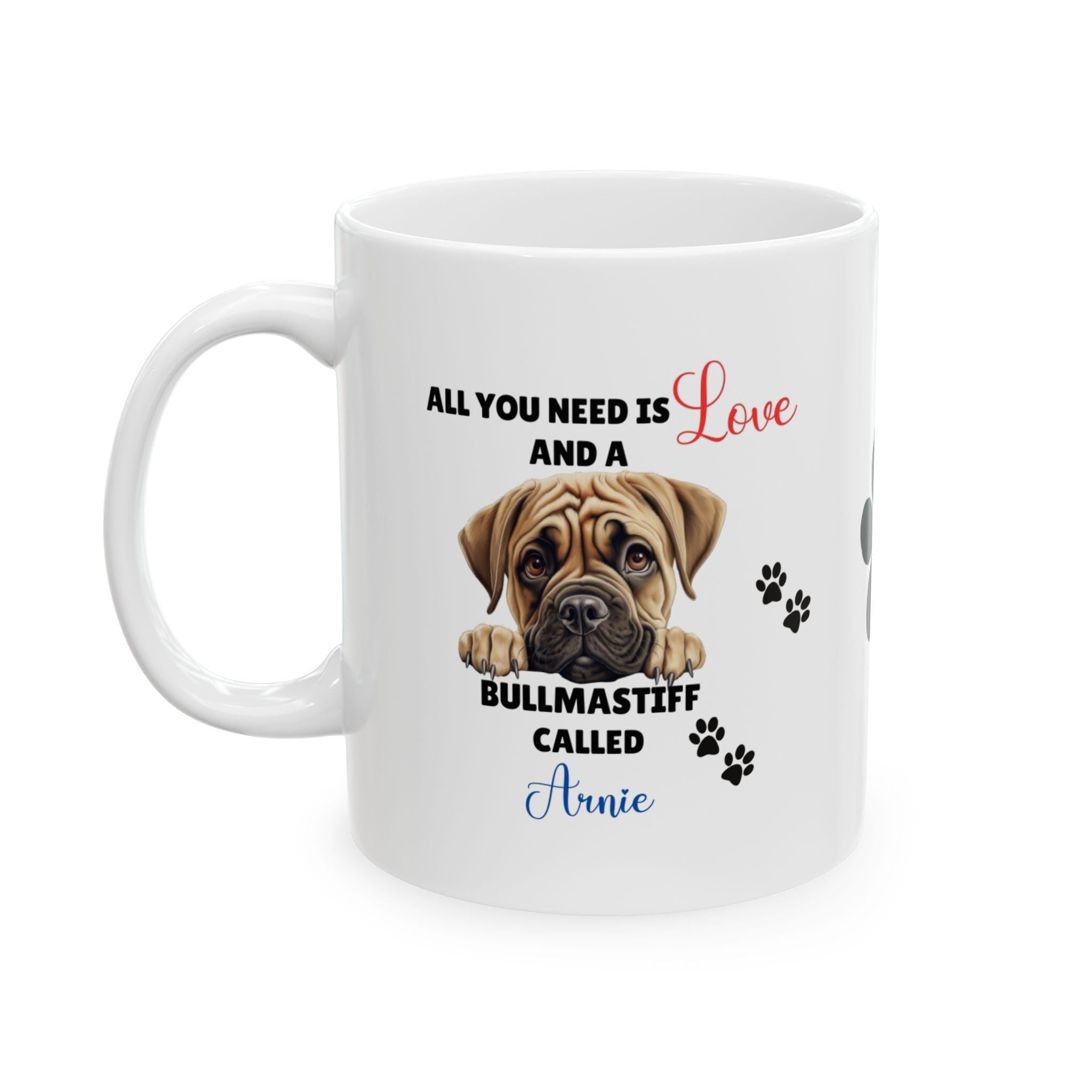 Personalised Bullmastiff Mug: Dog Lover Gift
