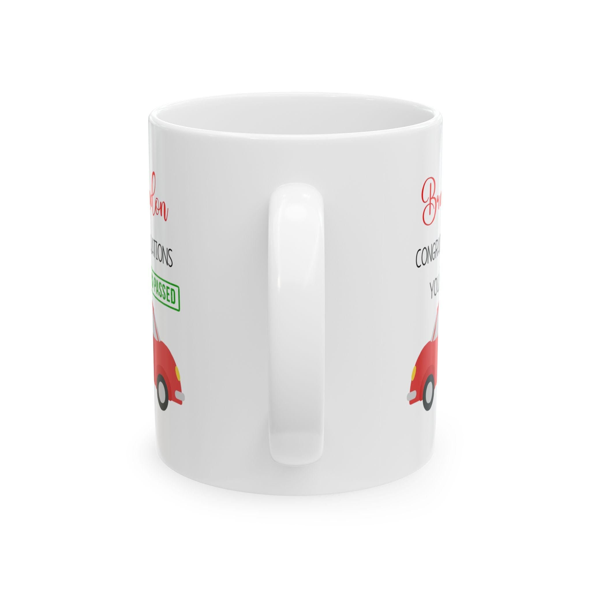 Passed driving test mug, gift, xmas, birthday, New driver, fun, car, personalised
