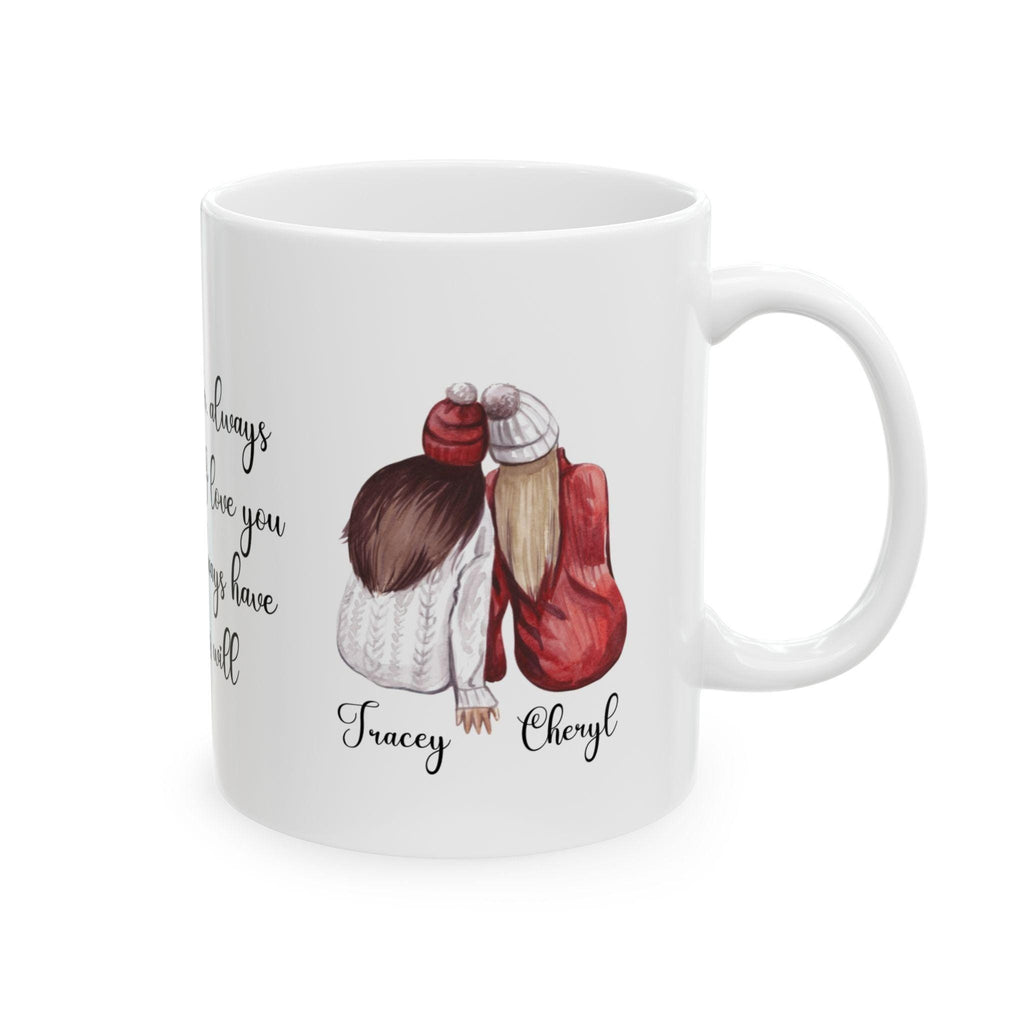 Personalized Sisters Mug, Best Friend Gift