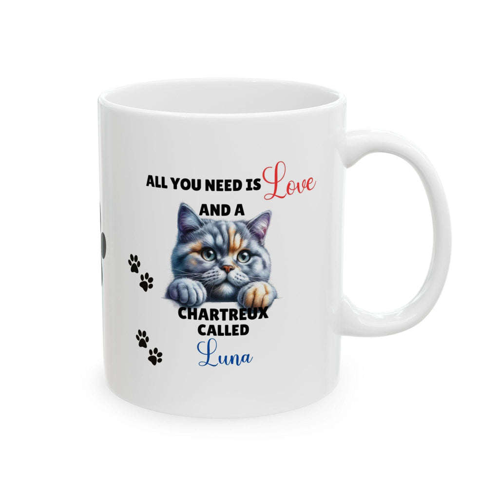 Personalised Chartreux Cat Mug, Cat Lover Gift