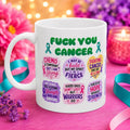 Fuck You Cancer Mug | Chemo Warrior Gift | Survivor Mug | Funny Support Gift | Strong Fighter Coffee Cup 11oz