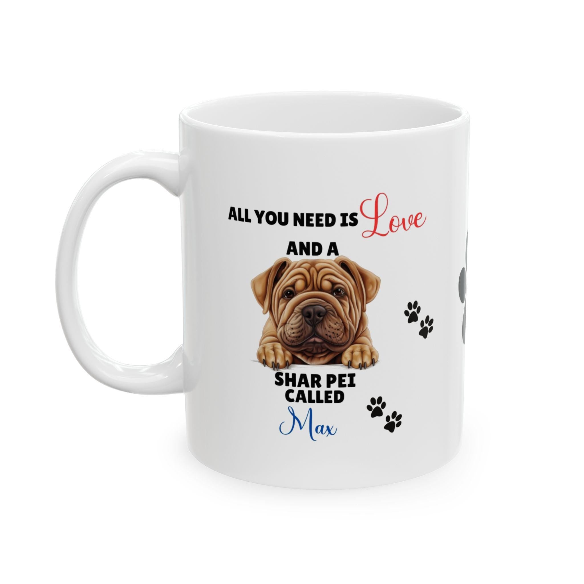 Personalised Shar Pei Mug: Dog Lover Gift