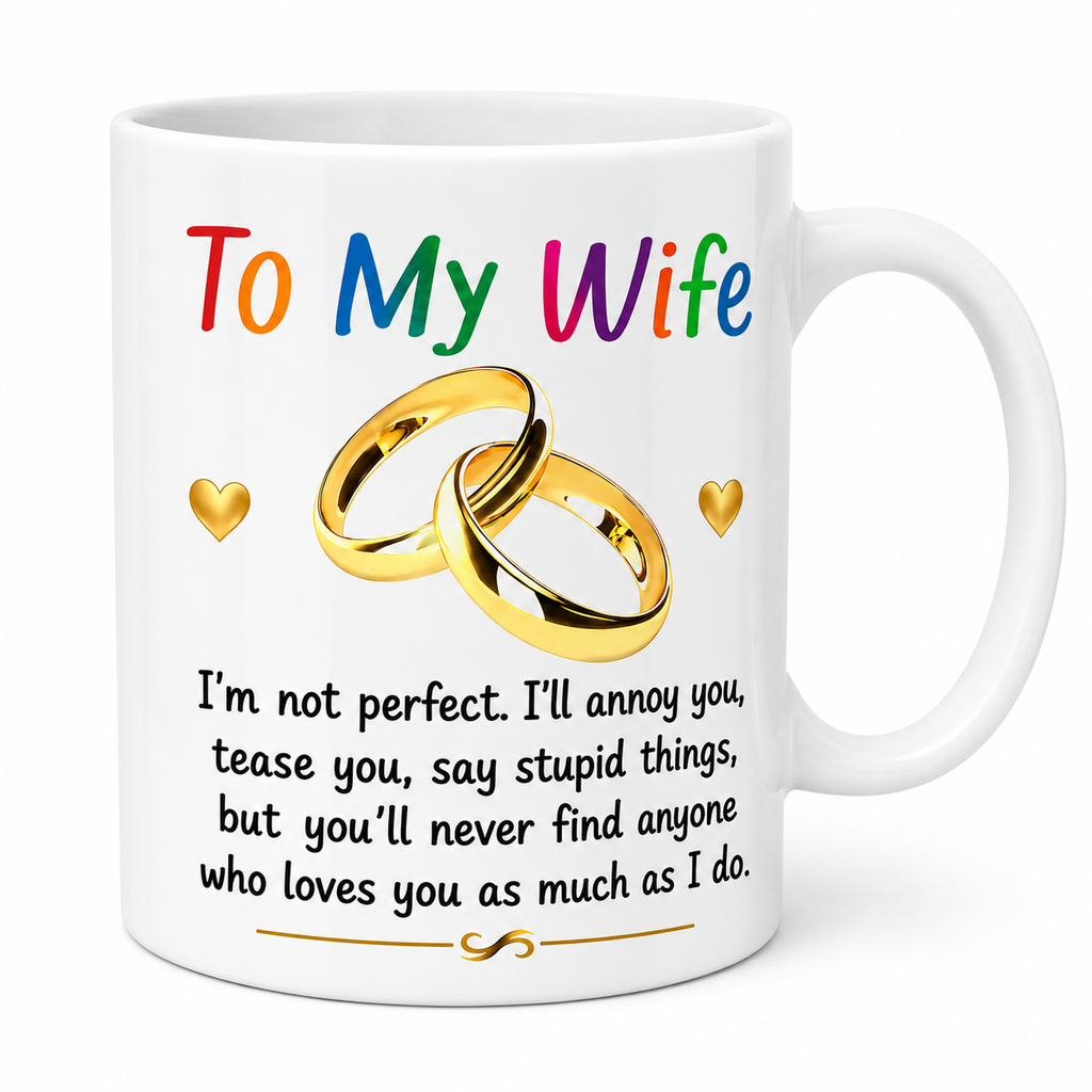 To my wife mug, romantic, Anniversary, wedding, lovely gift, Birthday, 11oz cup