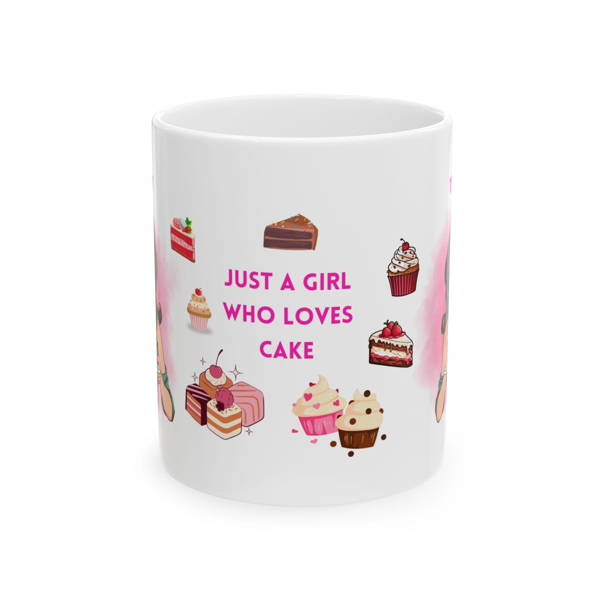 Personalised Cake Lover Mug, Sweet Tooth Gift, 11oz Beverage Cup