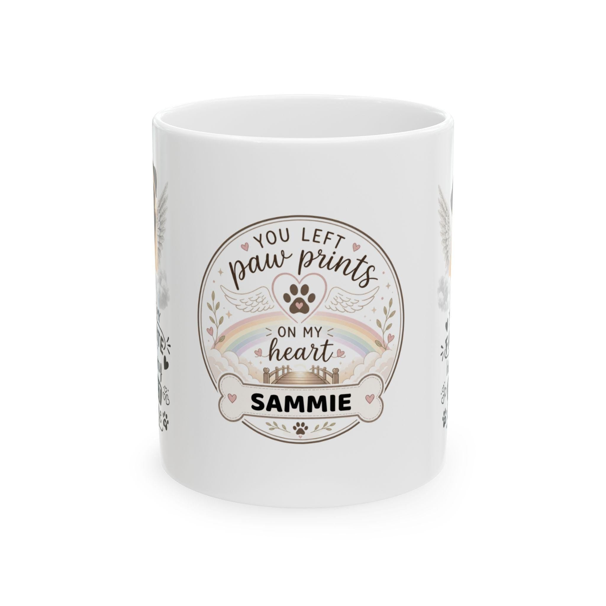Personalised pug Memorial Mug Personalised, pug Pet Loss Gift, Dog Remembrance Mug, Favourite Hello Hardest Goodbye 11oz