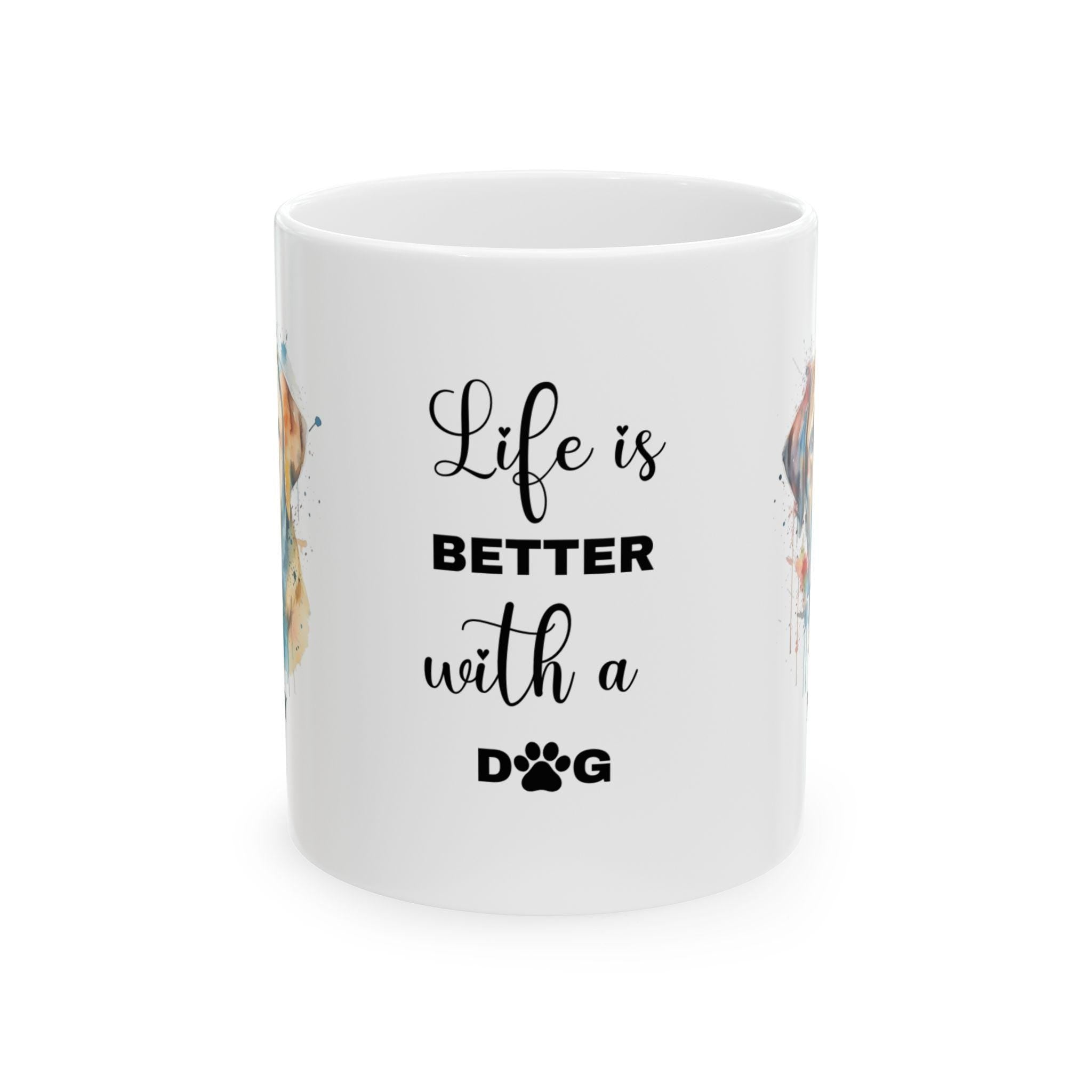Personalised Labrador Mug: Watercolor Dog Lover Gift