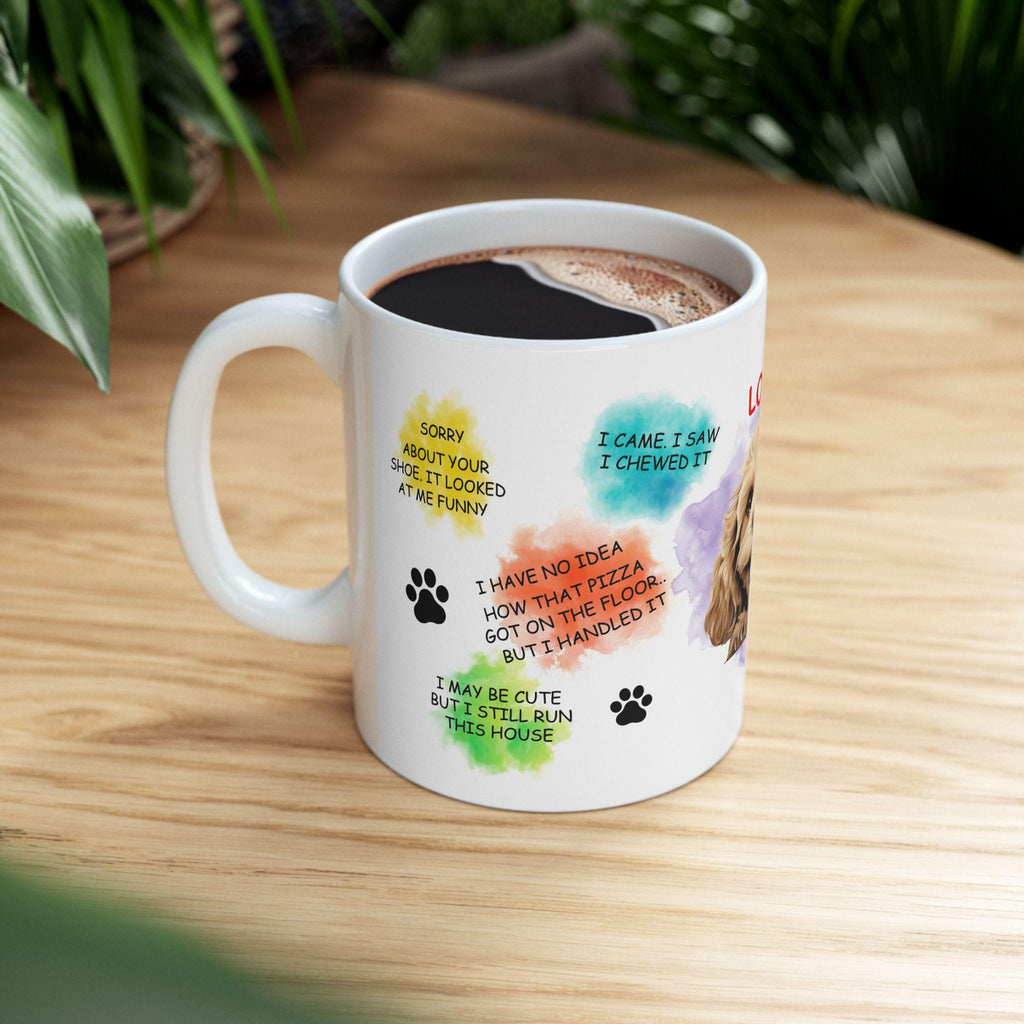 Cockapoo personalised funny dog quote Mug, Dog Lover Gift