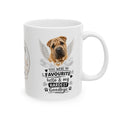 Personalised Shar pei Memorial Mug Personalised, Pet Loss Gift, Dog Remembrance Mug, Favourite Hello Hardest Goodbye 11oz