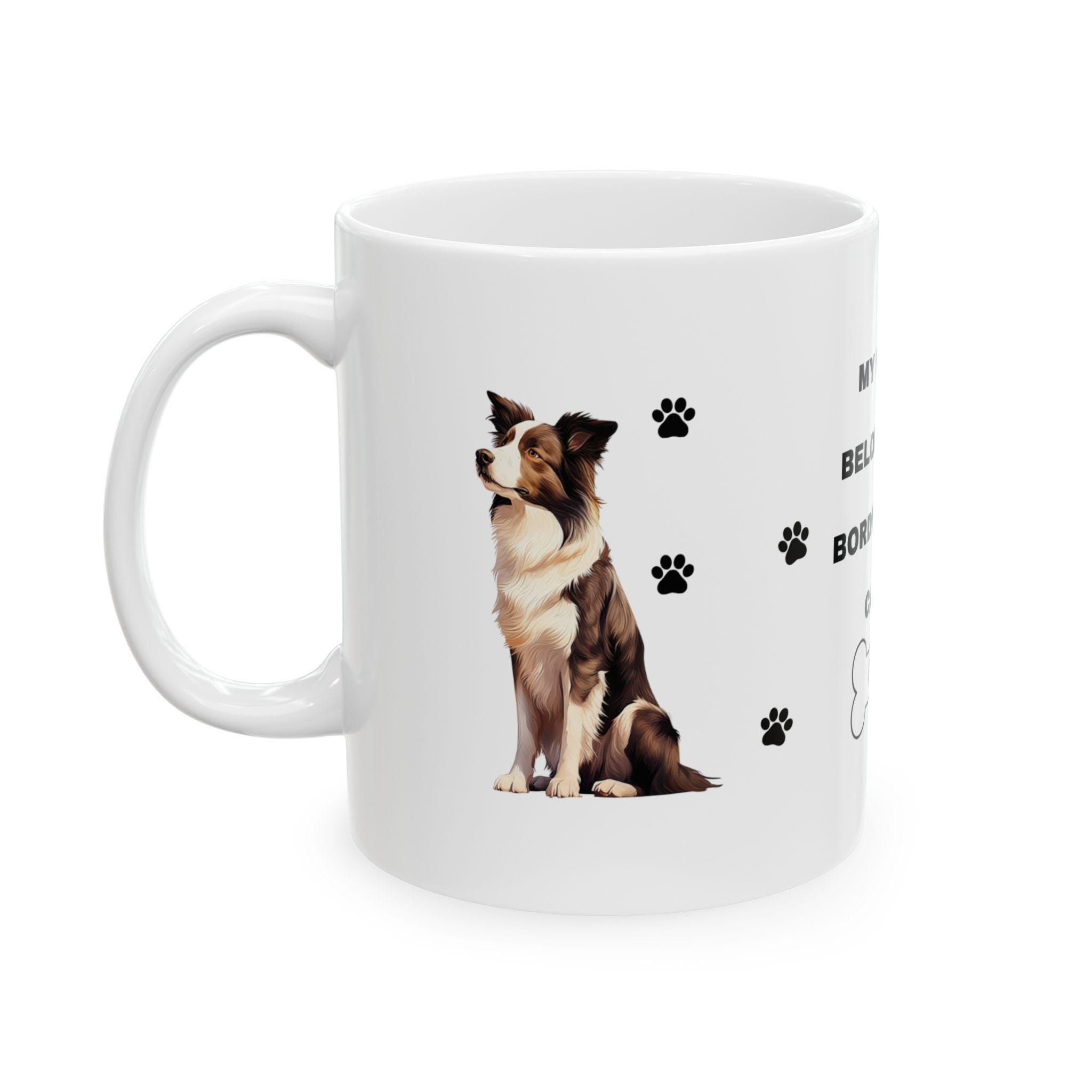 Personalised Border Collie Mug: Dog Lover Gift