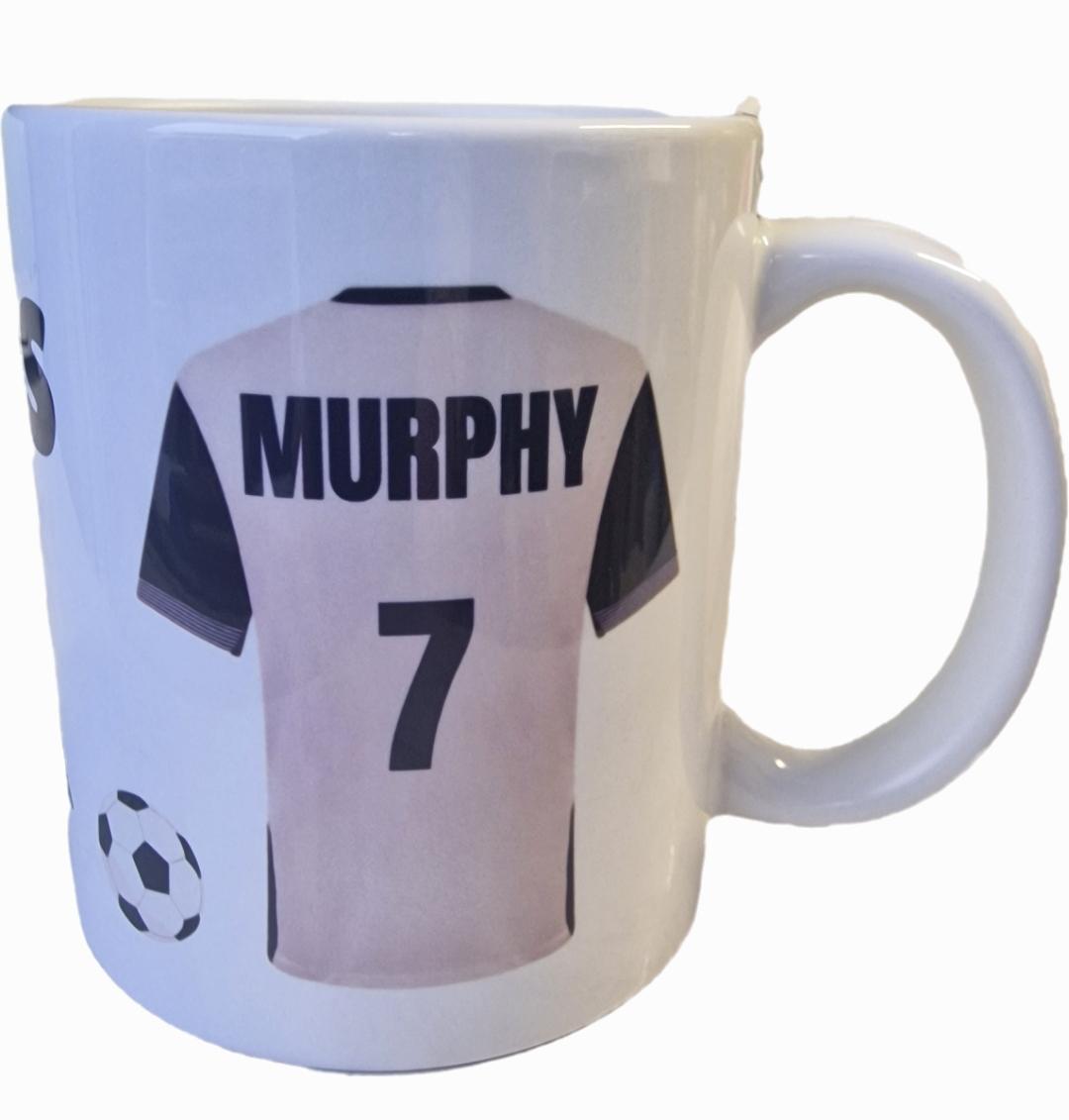 Personalised Tottenham Hotspur Mug, Football Gift, 11oz Ceramic Coffee Cup Drinkware