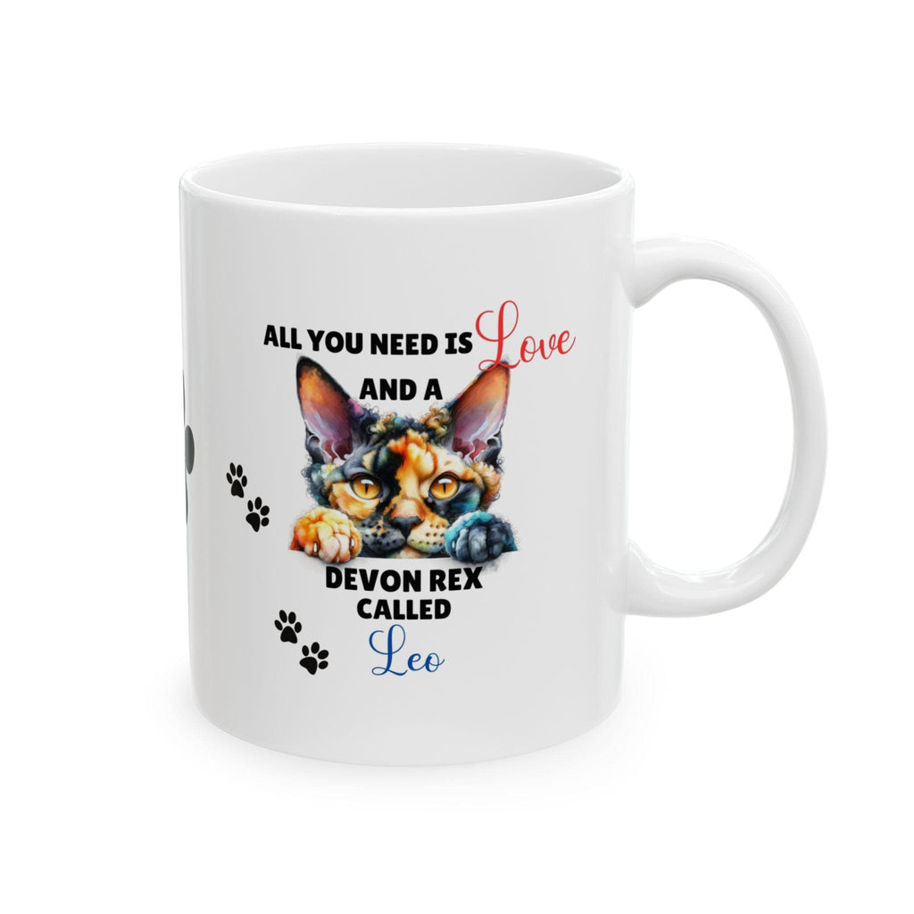 Personalised Devon Rex Cat Mug, Cat Lover Gift