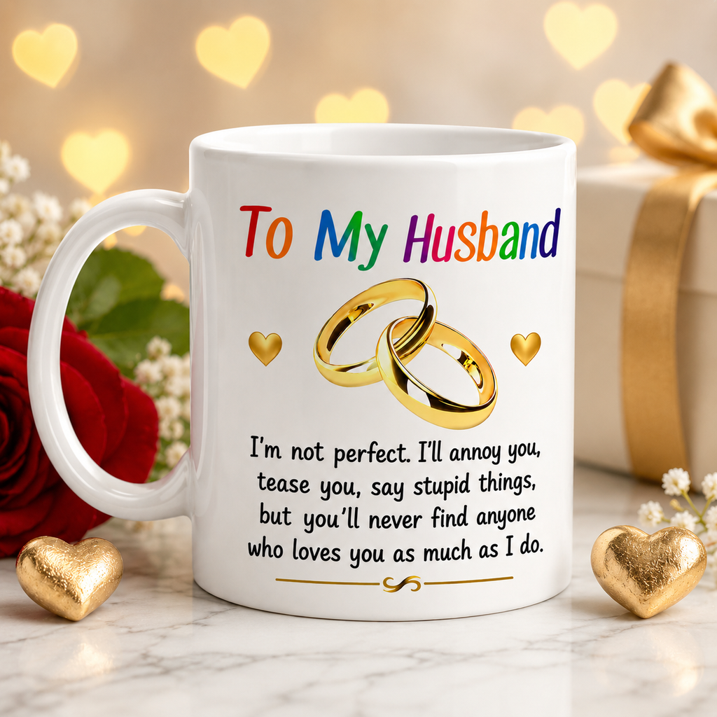 To my Husband mug, romantic, Anniversary, wedding, lovely gift, Birthday, 11oz cup