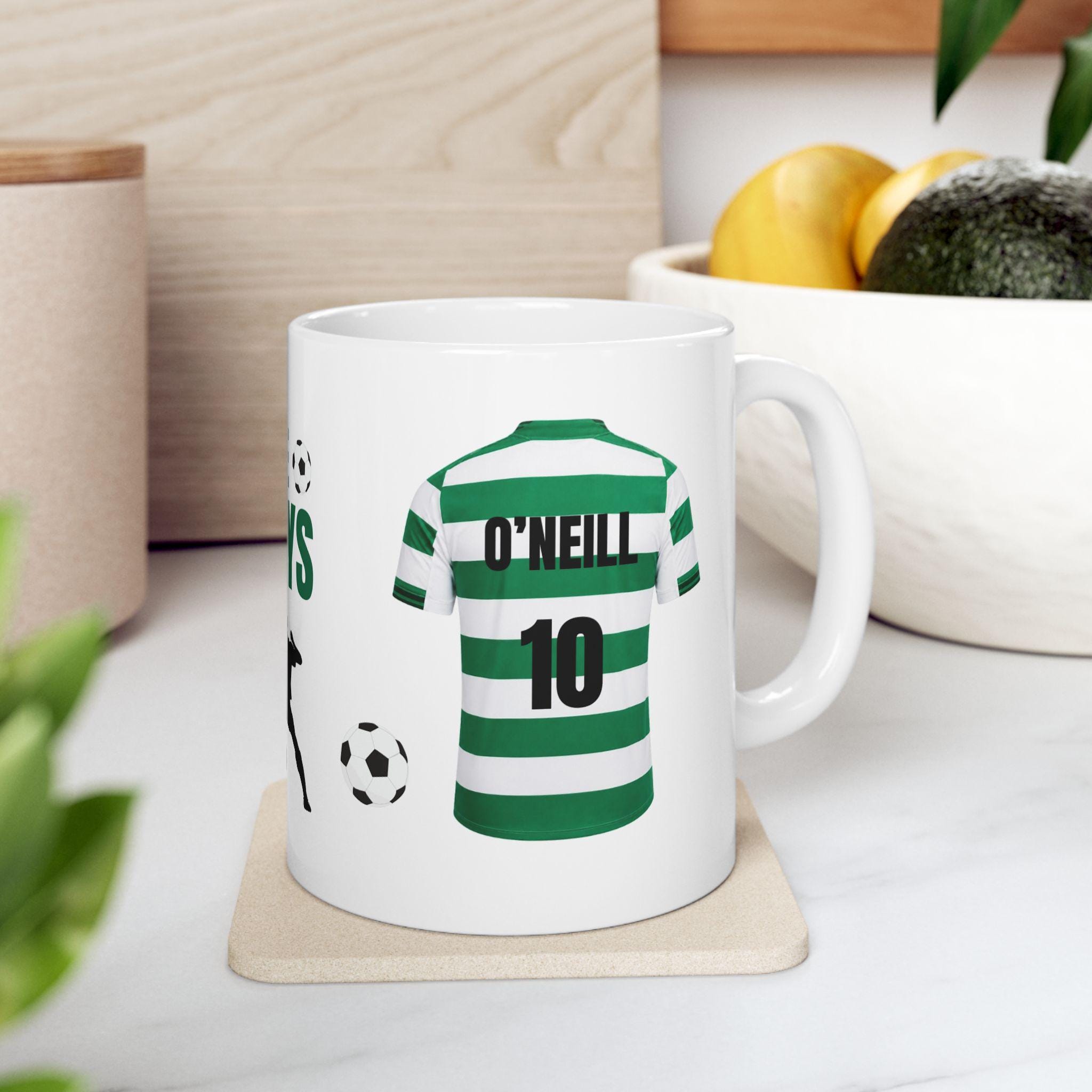 Celtic Themed Mug, THE BHOYS!, Personalised, Him, Her, Football, Gift, Xmas, Coffee, Tea, Birthday, cup