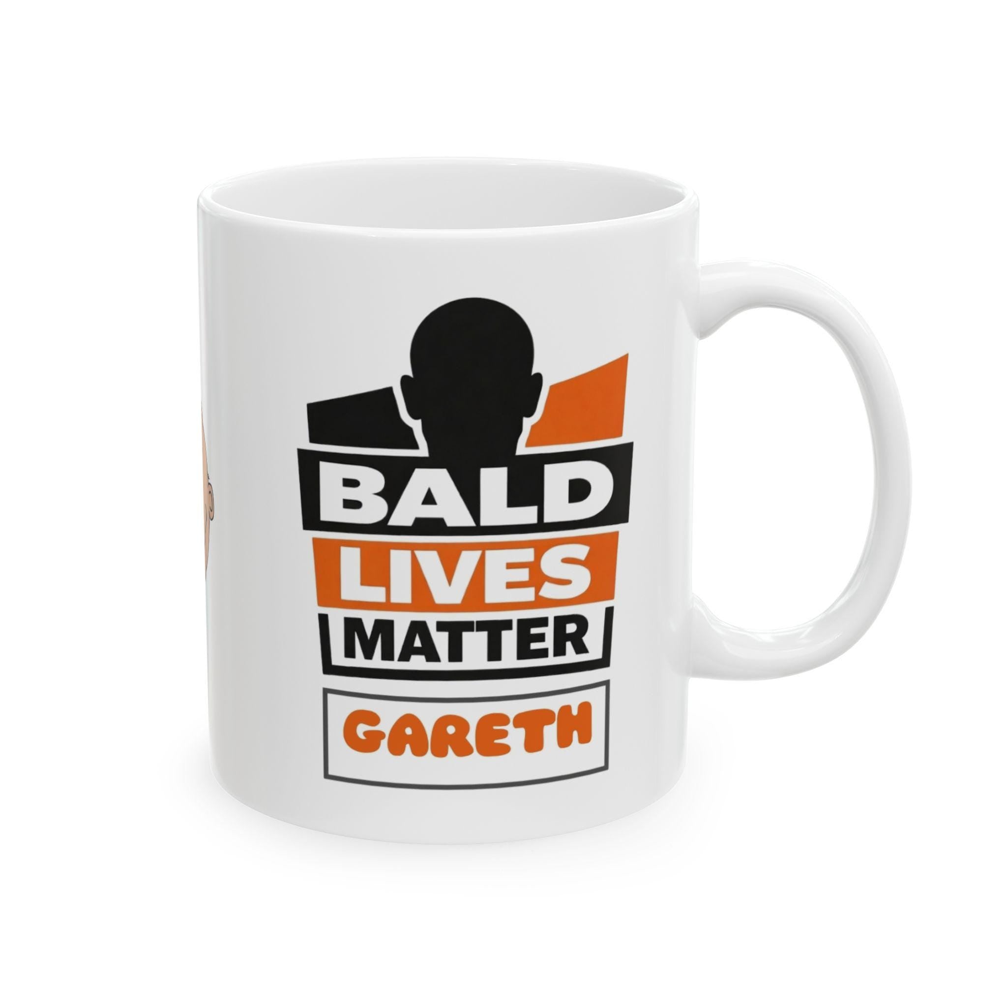Bald lives matter mug, Funny, Baldy, Personalised, Gift, Him, Christmas, Fun, Unique
