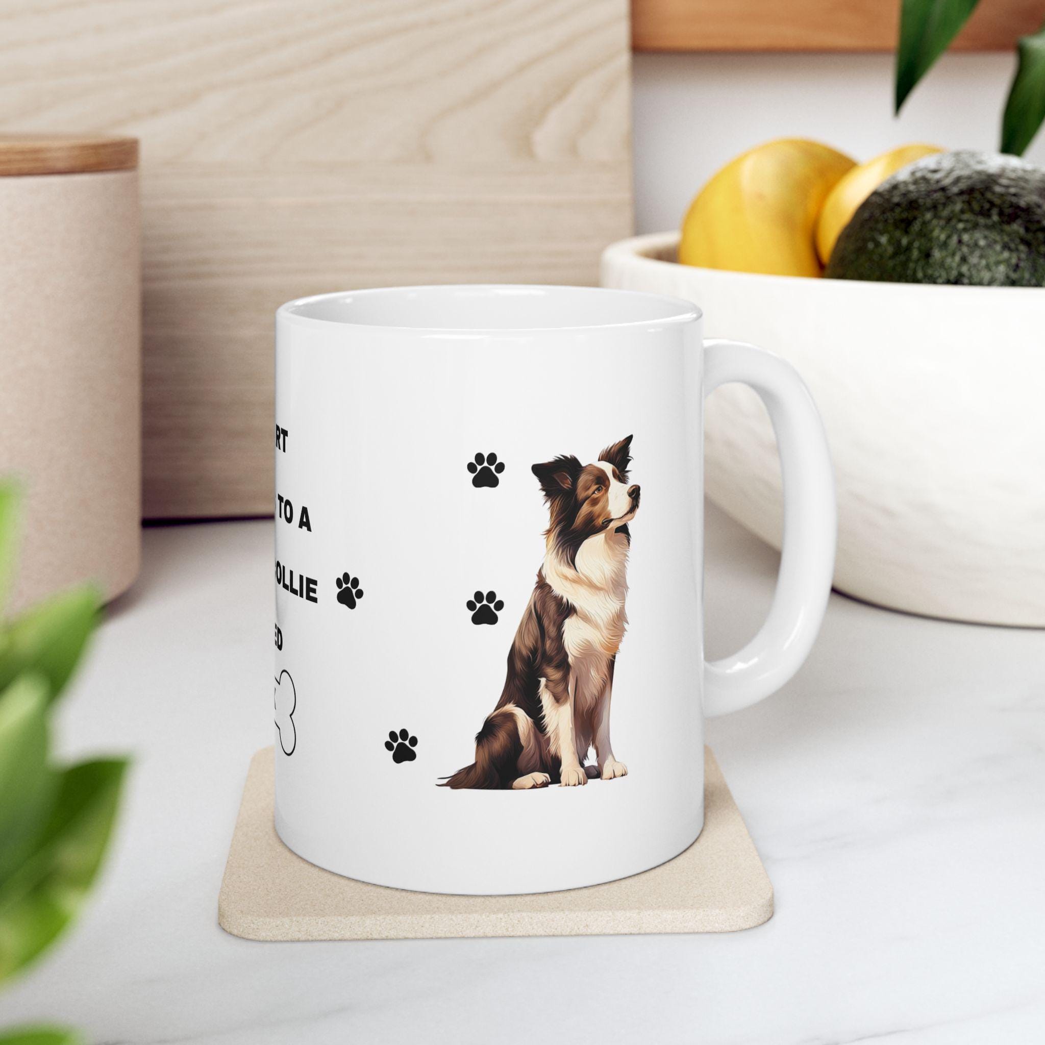 Personalised Border Collie Mug: Dog Lover Gift