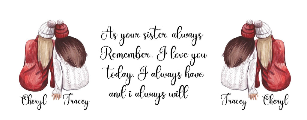 Personalized Sisters Mug, Best Friend Gift