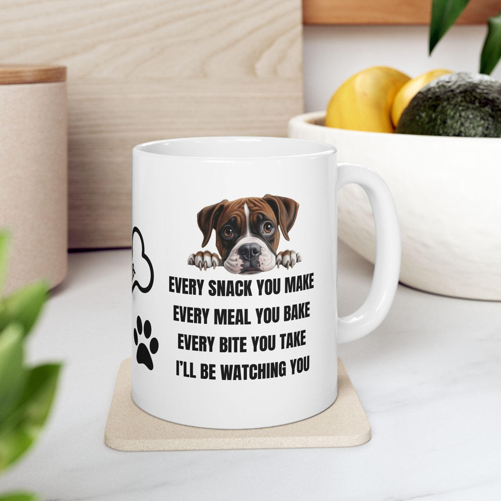 Boxer dog personalised i'll be watching you: Dog Lover Gift, funny