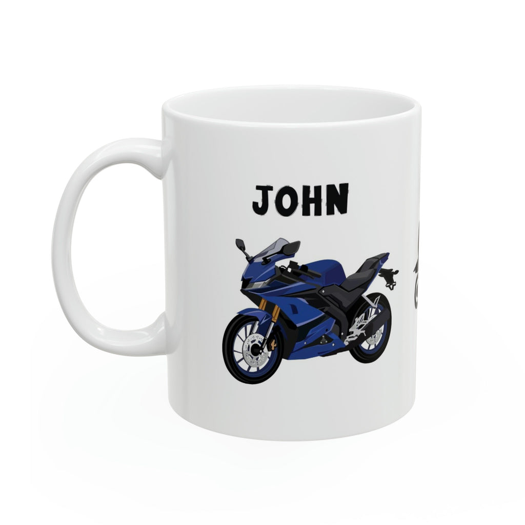 Motorbike, Cup, Novelty, Bike, Gift, Work, Fun, Cup, Ceramic, Coffee, Personalised, Game