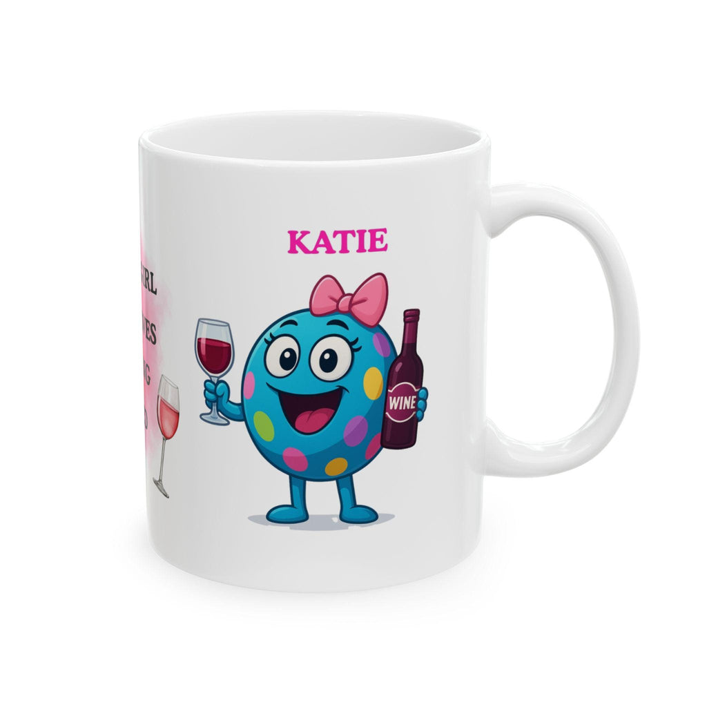 Just a girl who loves getting pissed, mug, personalised, funny.