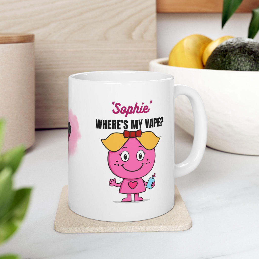 Personalised Where's My Vape Mug: Novelty Gift