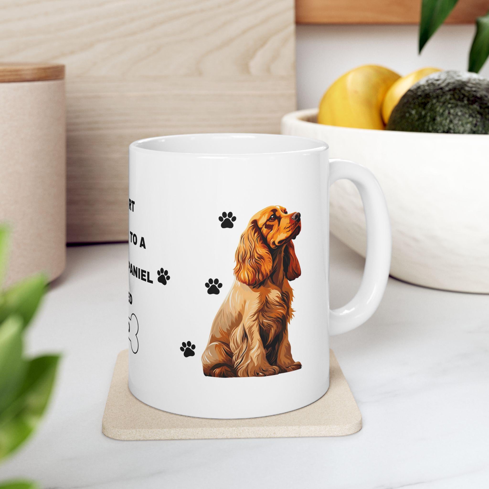 Personalised Cocker Spaniel Mug: Dog Lover Gift