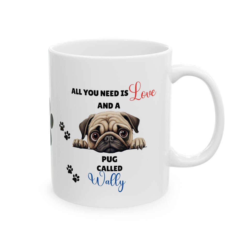 Personalised Pug Mug: Dog Lover Gift
