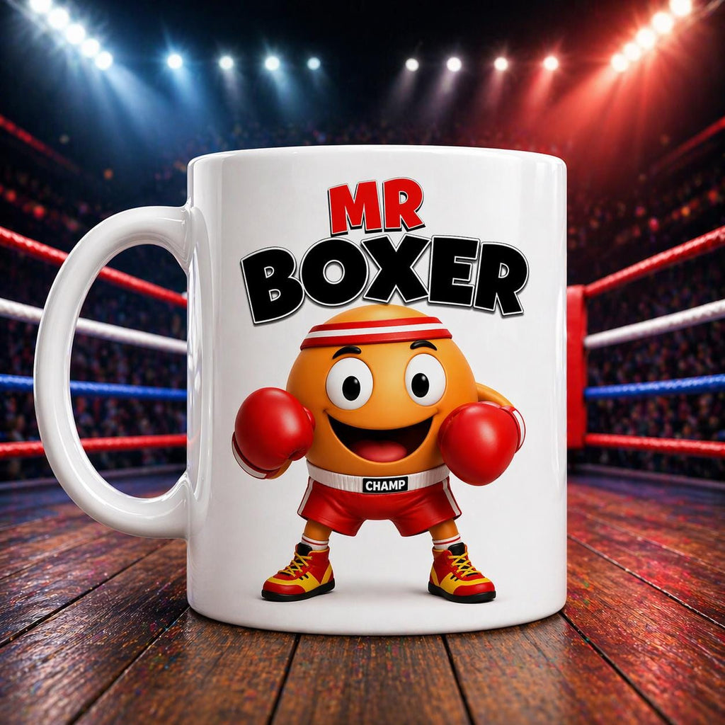 Personalised Mr. Boxer Mug: Boxing Gift