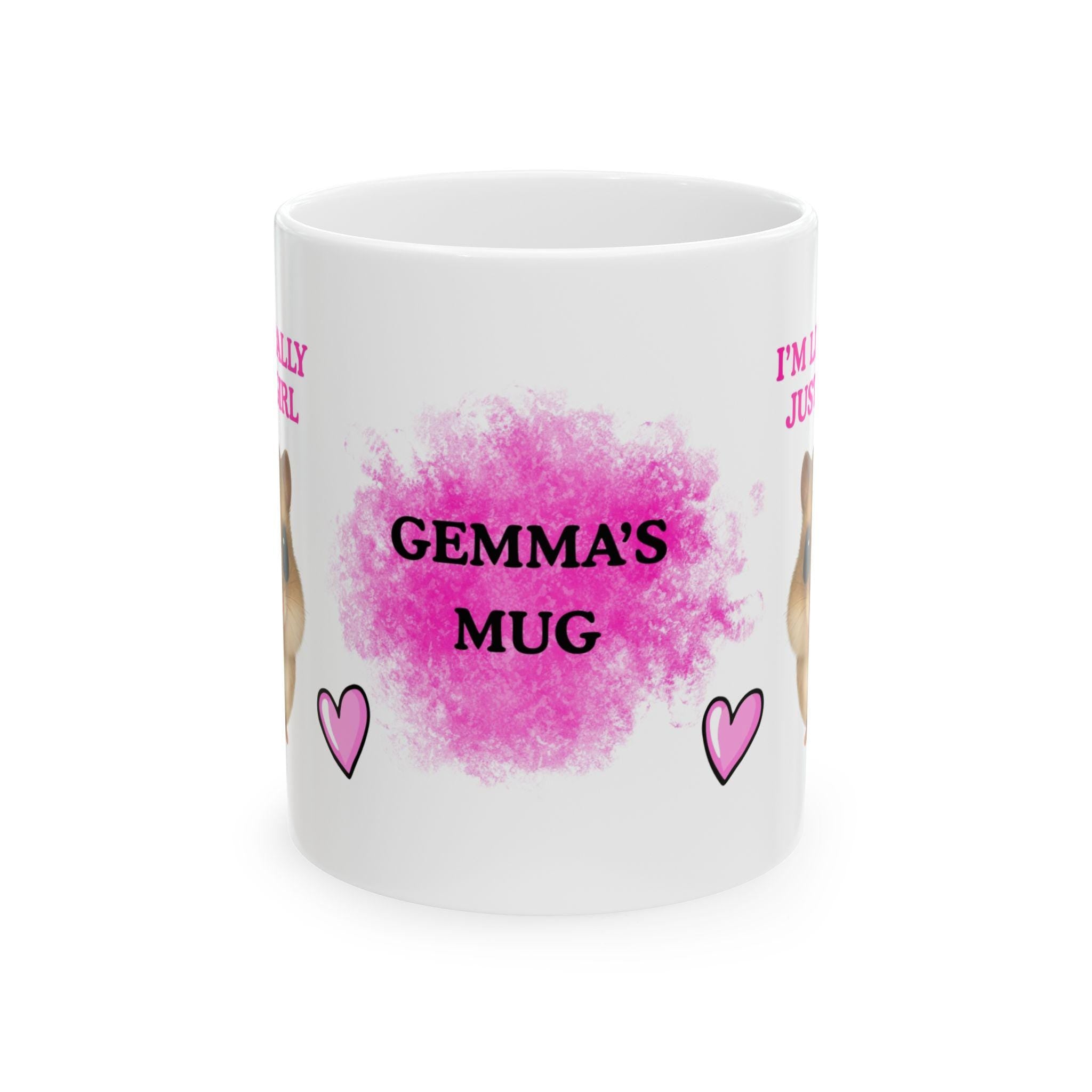 Hamster Girl Mug, Personalised Funny Gift