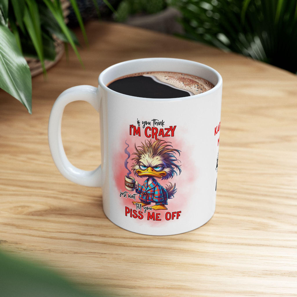 Personalised Duck Coffee Mug, Sarcastic Novelty Gift