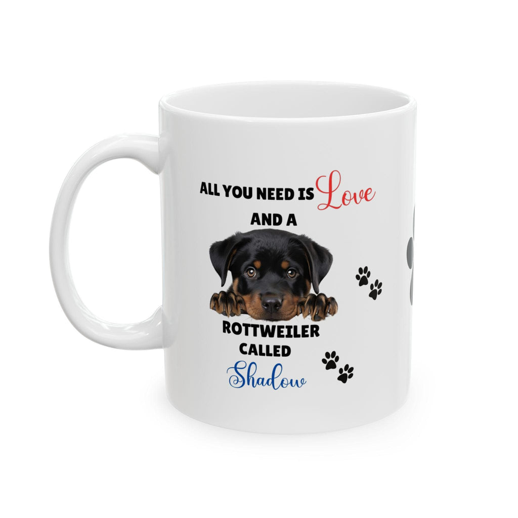 Personalised Rottweiler Mug: Dog Lover Gift