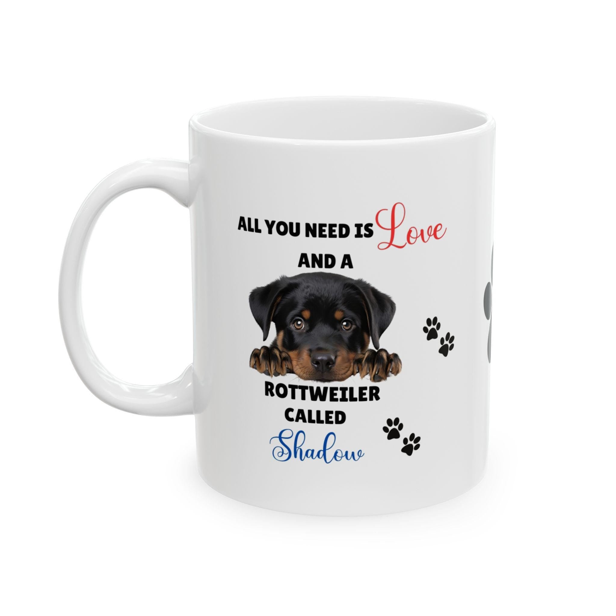Personalised Rottweiler Mug: Dog Lover Gift