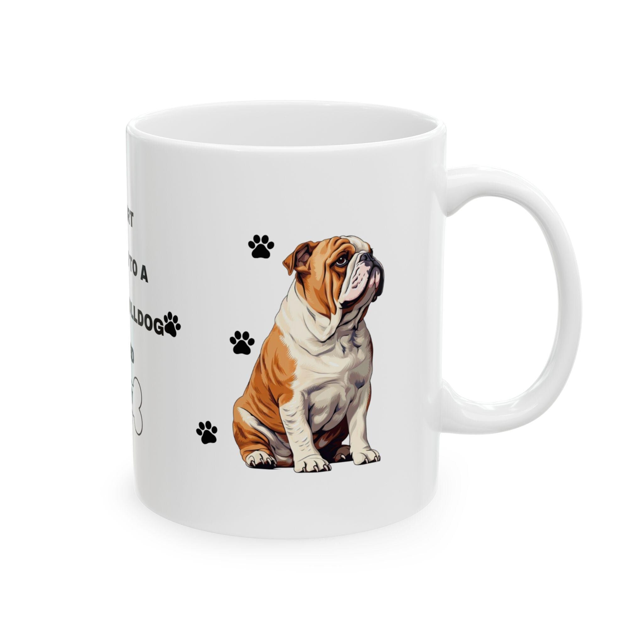 Personalised British Bulldog Mug: Dog Lover Gift
