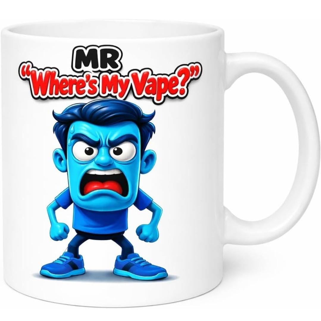 Mr Where's My Vape Mug, Personalised Funny Gift