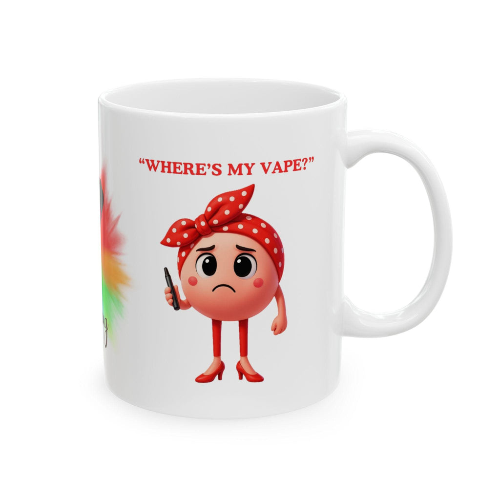 Where's My Vape personalised mug, Funny Gift