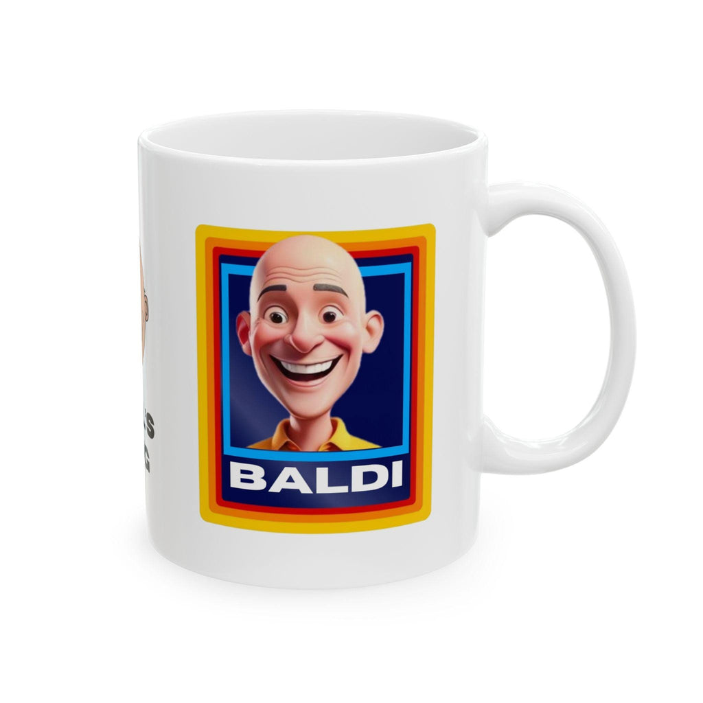 Baldi mug, Funny, Baldy, Personalised, Gift, Him, Christmas, Birthday, Fun, Unique