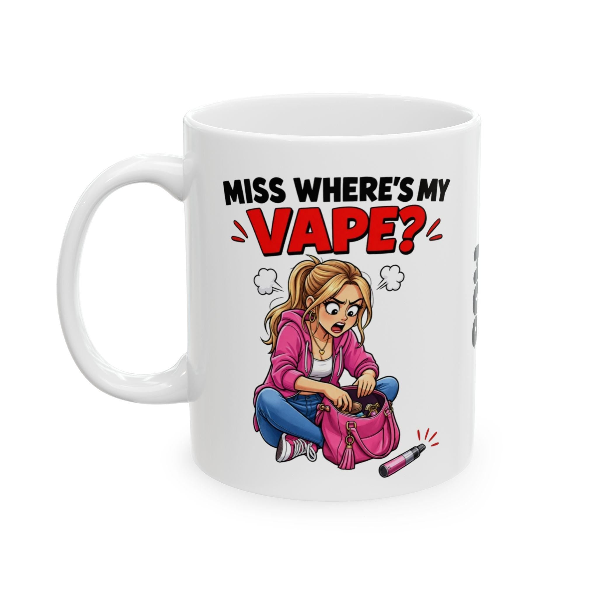 Personalised 'Miss Where's My Vape' Mug - Funny Novelty Gift